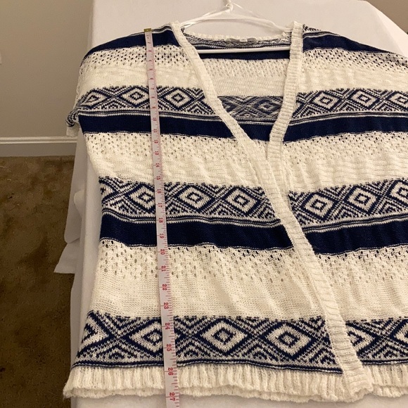 Cloud Chaser Short Sleeve Open Front Cardigan Sz M - Picture 7 of 11